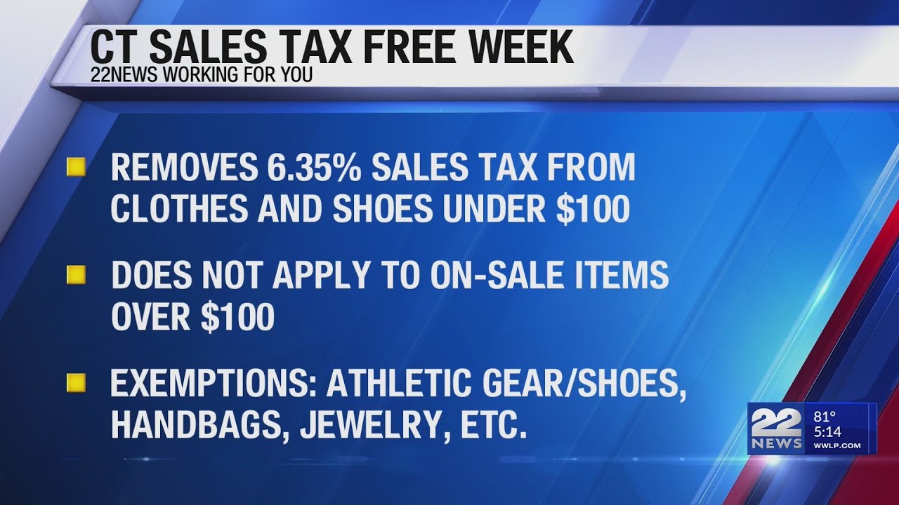Connecticut's 2024 sales tax-free weekend is nearly here - YouTube
