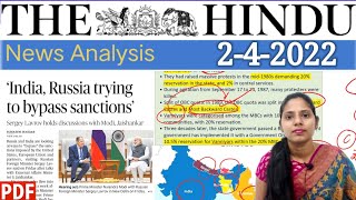 2 April 2022 | The Hindu Newspaper Analysis in English | #upsc #IAS screenshot 5