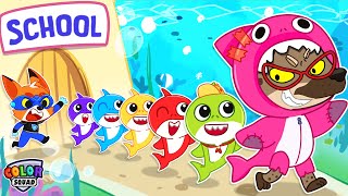 Baby Shark, Don't Follow Fake Teacher! | Stranger Danger Cartoon | Kids Safety Tips | Color Squad