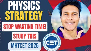 MHT-CET 2026 Physics Strategy | 99 Percentile Plan by VJTI Student