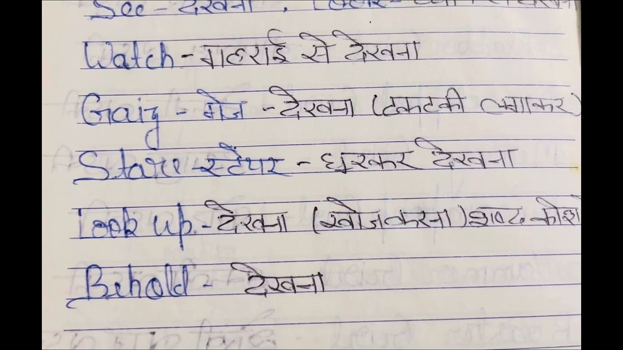 How To Describe Dekhna in English YouTube How To Describe Dekhna in English YouTube
