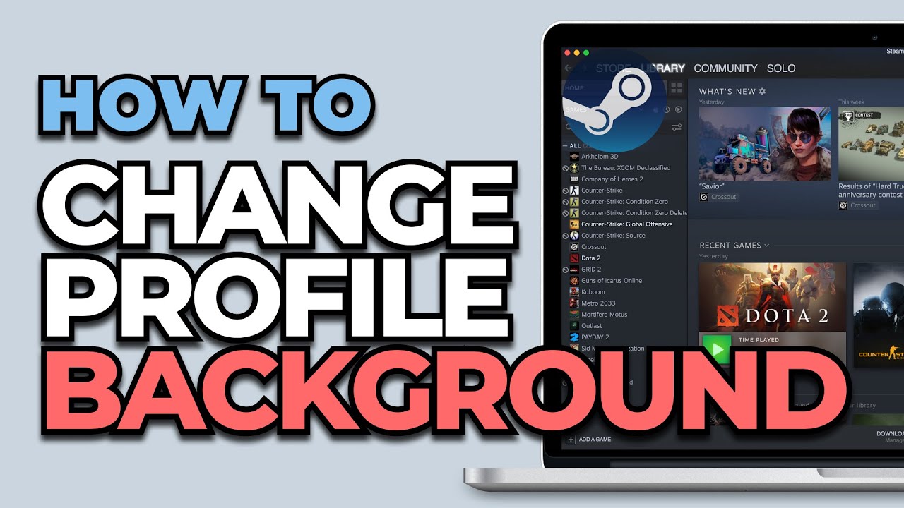 How to Change Your Profile Background on Steam