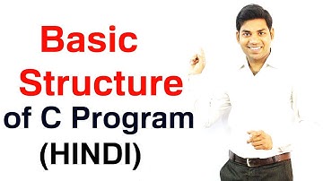 Basic Structure of C Program (HINDI)