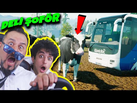 DELİ ŞÖFÖR DÜNYANIN EN DERİN ÇUKURU ve İNEK SÜRÜSÜ MACERASI! | FERNBUS OTOBÜS SİMÜLATÖRÜ