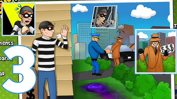 Robbery Bob - Suburbs Final levels Walkthrough Gameplay Part 3 [ Android & Ios Device ]