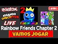 ROBLOX - RAINBOW FRIENDS CAP 2 - JOGANDO COM INSCRITOS LIVE AOVIVO