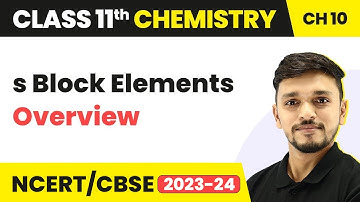 Class 11 Chemistry Chapter 10 | Overview - s Block Elements | Class 11 Chemistry CBSE/NCERT