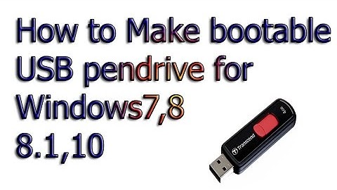 How to make Bootable USB pendrive without using software or app
