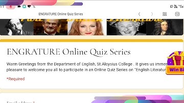 Online Literary quiz, score 60%, get e-certificate frds, c description &comments box link frds 👇