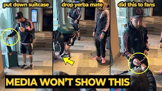 Unseen VIRAL footage shows MESSI stopping his walk and placing his mate down just to serve his fans