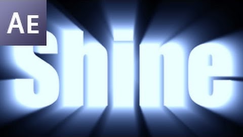 After Effects Tutorial: Shine Through Text Effect  -HD-