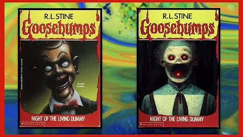 AI Generated Goosebumps Book Covers.