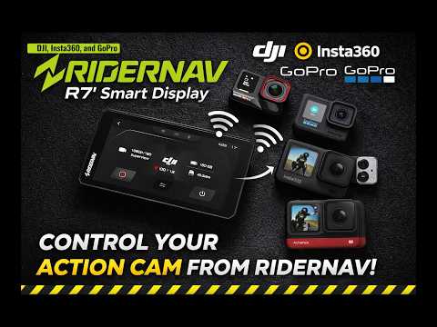 RIDERNAV R7M SMART DISPLAY  HOW TO CONNECT ACTION CAM
