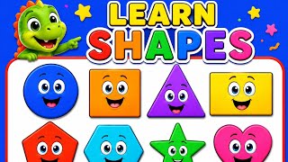  How to learn Learn Shapes with  Dinosaurs 🦖 |  story time video for kids 