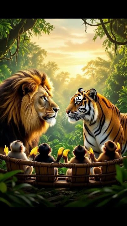 Jungle Kings: Lions vs Tigers – Epic Battle! Zoo Tube