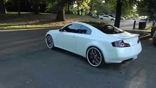 White Infiniti G35 on Asanti Wheels at Mlk Park