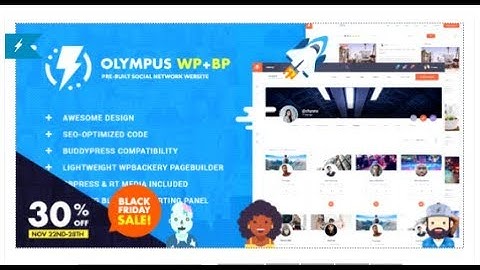 Olympus - Responsive Community & Social Network WordPress Theme | Themeforest Templates