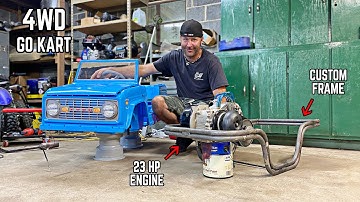4X4 Ford Bronco Power Wheels Go Kart Pt. 2