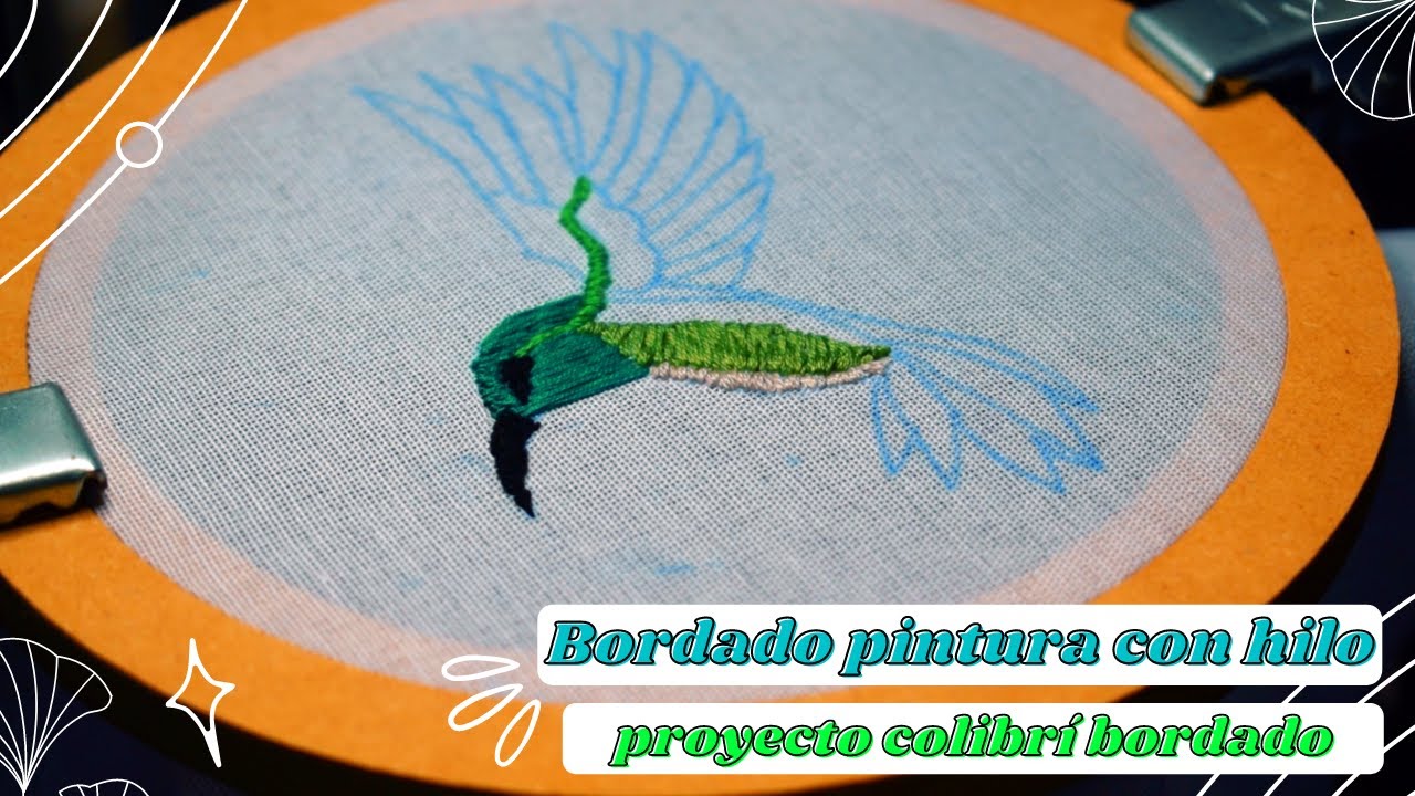 PINTANDO CON HILO: BORDANDO UN COLIBRÍ | ¿CÓMO BORDAR AVES SILVESTRES REALISTAS? PAP 3