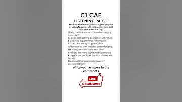 C1 Advanced (CAE) Listening 2024 exam - Part 1, listening practice #c1advanced #cae #learnenglish