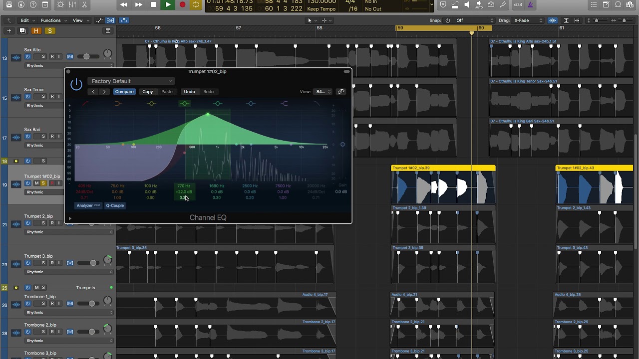How To Equalize a Trumpet in Logic X YouTube
