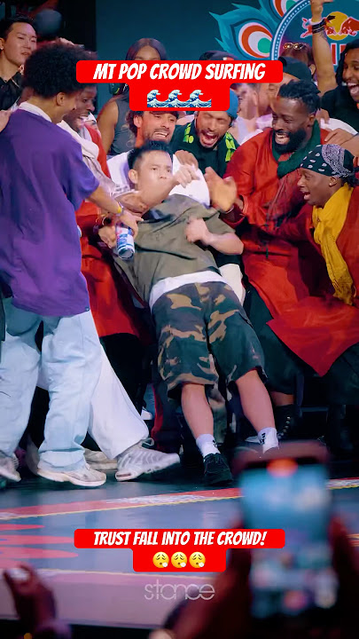 MT Pop being the people champ falling into the crowd was nuts! 🔥🔥🔥 #redbulldanceyourstyle