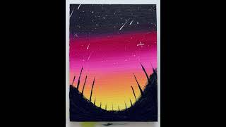 Easy Landscape Painting #howtopaint #painting #acrylicpainting #paintingtutorial #landscapepainting
