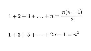 Prove that 1+2+3...+n = n(n+1)/2 and 1+3+5+...+(2n-1)=n^2 [NT-Chap.1-S 1.2 Math Induction] - Part 3