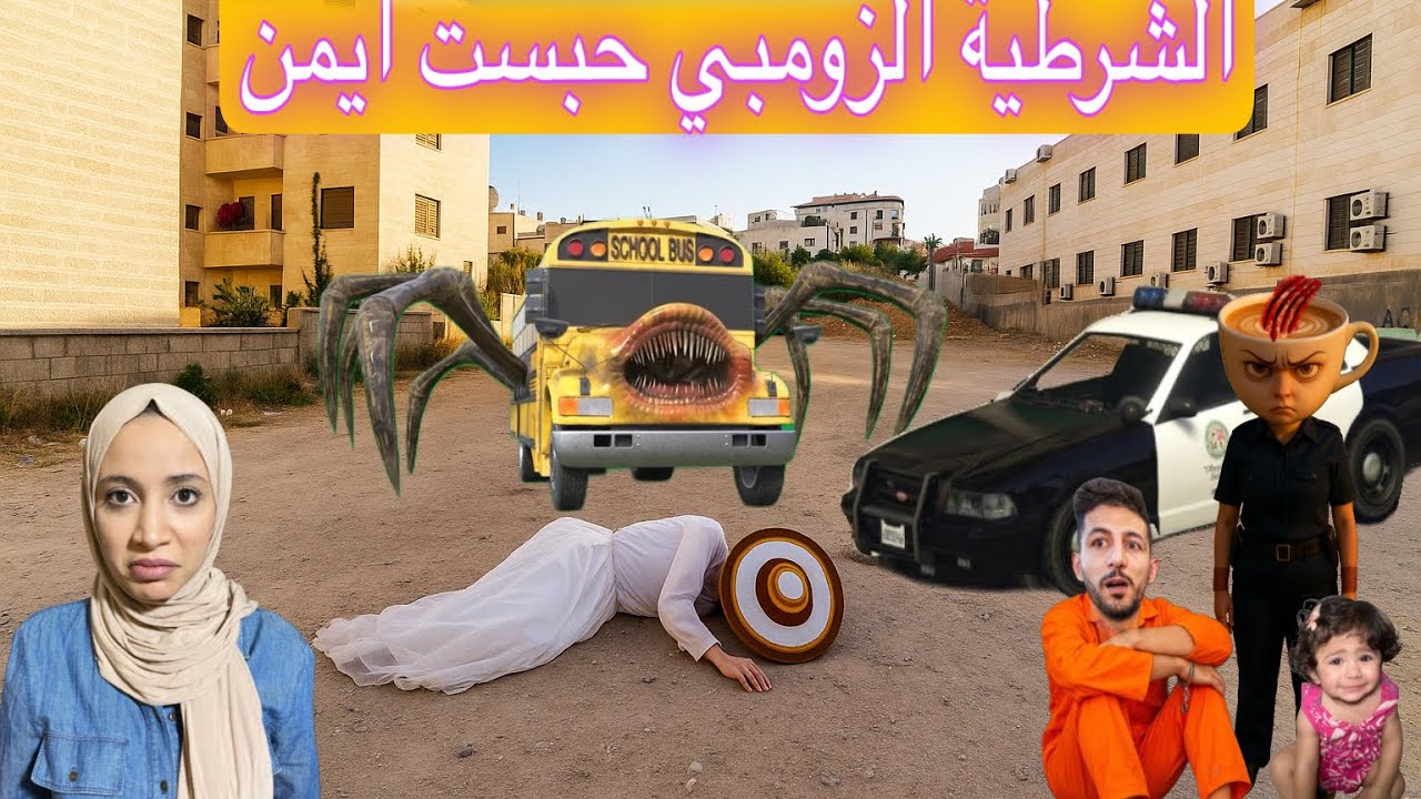 الشرطيه باليرينا كابوتشينو الزومبي حققت مع عائلة ايمن تيوبر بسبب حادث باص مدرسة العنكبوت وباليرينا!!