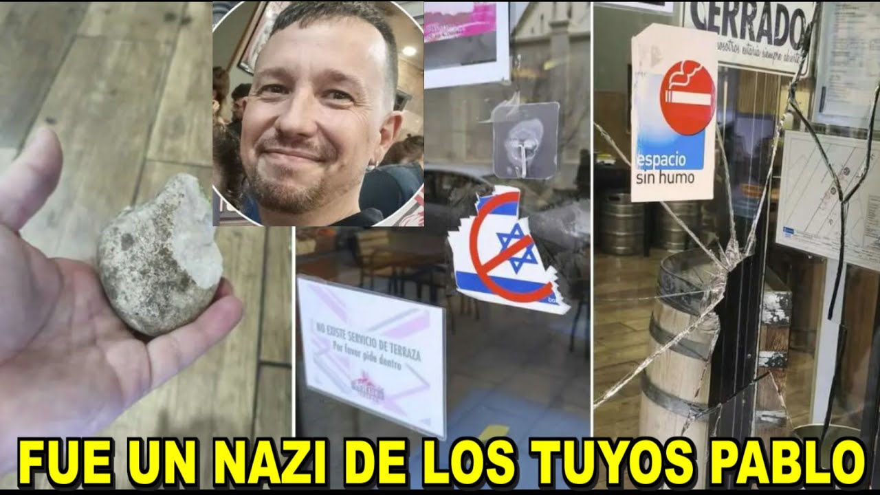 PABLO IGLESIAS HACE EL RIDÍCULO MUNDIAL CON EL ATAQUE A LA TABERNA GARIBALDI, OBSESIONADO CON ISRAEL