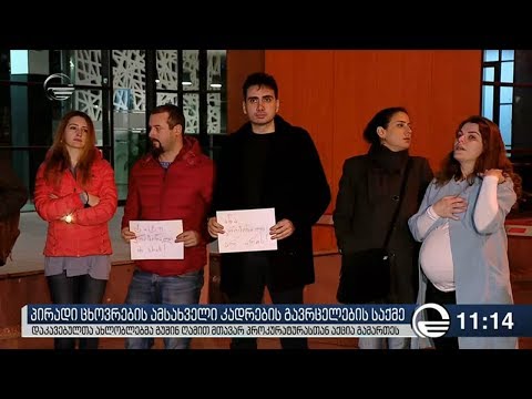 პირადი ცხოვრების ამსახველი კადრების საქმეზე დაკავებულების გათავისუფლება აქციით მოითხოვეს