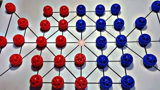 16 Beads Game Full Match 🔥 | Damdas Strategy Battle | Sholo Guti Mind Game screenshot 1