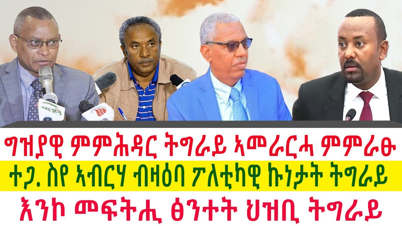 Tigray News ግዝያዊ ምምሕዳር ትግራይ ኣመራርሓ ምምራፁ ተጋ ስየ ኣብርሃ ብዛዕባ ፖለቲካዊ ኩነታት