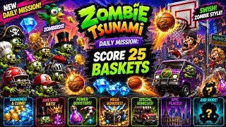 🏀 Zombie Tsunami Daily Mission: Score 25 Baskets ✦ Win 15 Diamonds 💎 screenshot 4