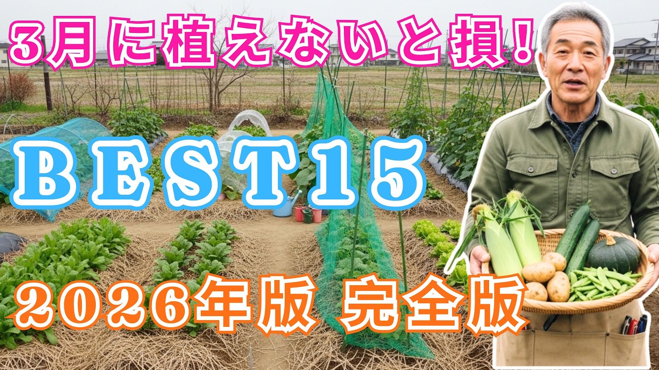 【絶対に失敗しない】3月に植えるべき野菜ランキングBest15｜今すぐ始めないと手遅れになる2026年版完全ガイド
