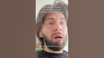 How people expect you to react to their LinkedIn announcements. Leave a like if you cried
