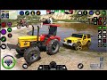 TRANSPORTING PIXAR CARS &amp; FRUITS WITH COLORED &amp; JOHN DEERE vs CLAAS vs TRACTORS - BeamNG.drive