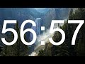 1 Hour Timer |  Waterfall Sounds In 4K