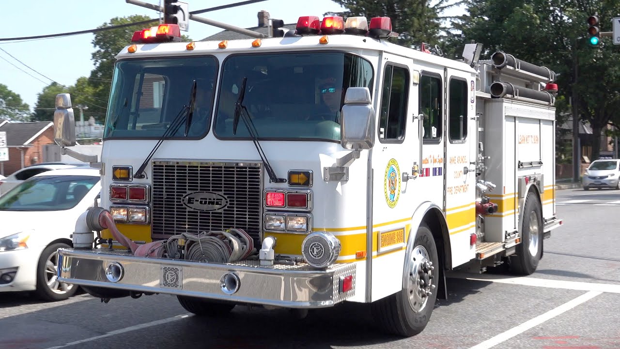 Anne Arundel County Fire Department Engine 331 Responding YouTube