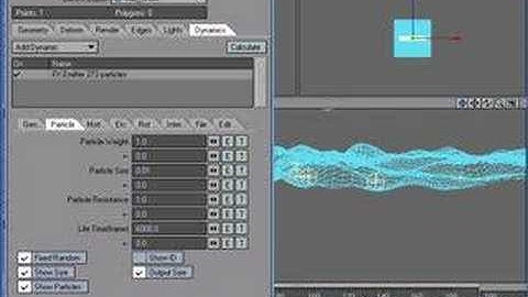 LightWave 9.3 - Particle snow piling up