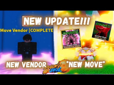 New Move Vendor Location And Move Showcase | Roblox Dragon Soul Update