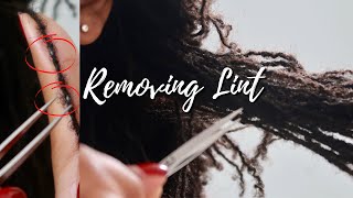 Removing Lint and Build-up from my DIY Microlocs