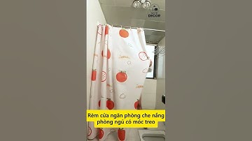 Rèm cửa ngăn phòng che nắng phòng ngủ có móc treo #hammedecor #decor #remcua #shorts