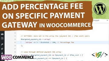 How to Add Percentage Fee on Subtotal Based on Specific Payment Gateway via Custom Code WooCommerce