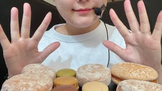 ❌비염주의❌ ASMR [도넛친구 마카롱]입니다 😬 #eatingvideos #mukbang #dessertsmukbang #dessert #마카롱 #먹방 #food