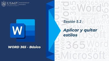 Word 365: Sesión 5.2 - Aplicar y quitar Estilos