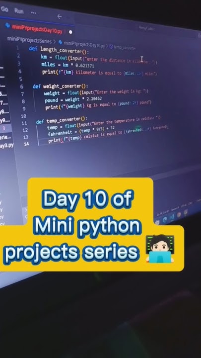 One of the Easiest Python Projects for Beginners! 🚀 | Mini Projects Day ...