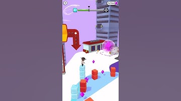 Cube Surfer playing level twenty seven | game playing in iPhone