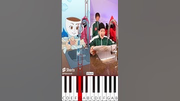 If Your Towel Gets Wet Brainrot My Version vs Original | Squid Game (@fash) - Octave Piano Tutorial
