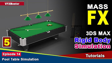 Mass FX Pool table simulation | Pool Table Modeling| 3DS MAX VFX tutorial in hindi | VFXMentor